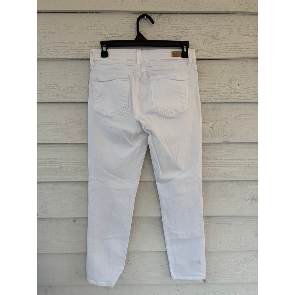 PAIGE Kylie Crop White Jeans Size 27 High Rise Skinny Ankle Denim - Picture 9 of 9